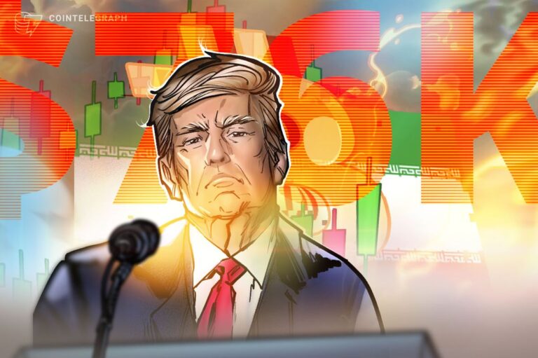 Sinkender roter Bitcoin-Kurs-Chart vor dem Hintergrund einer Weltkarte
