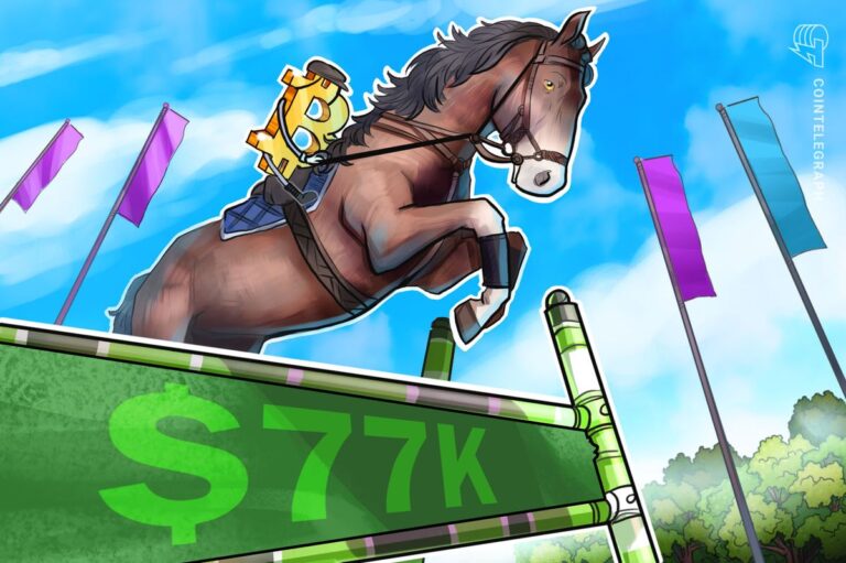 Ein Bitcoin-Token vor einem aufsteigenden Kurs-Chart mit der Markierung für 80.000 US-Dollar.