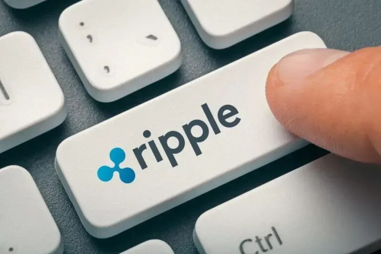 Diagramm eines globalen Zahlungssystems mit Logos von Ripple, Stellar und den Vereinten Nationen