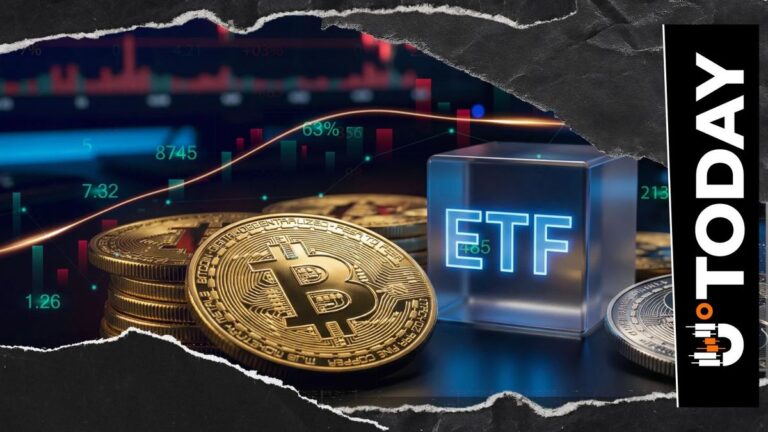 Physische Bitcoin-Münze auf einem steigenden Kurs-Chart