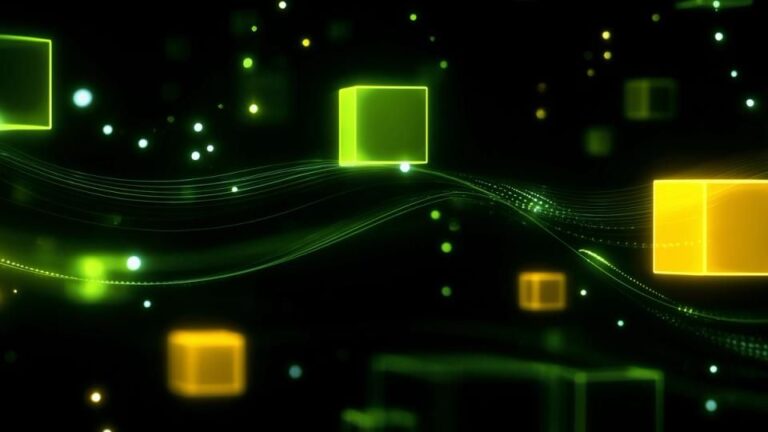 Abstrakte Darstellung einer Blockchain-Infrastruktur mit den Logos von Ethereum und Coinbase