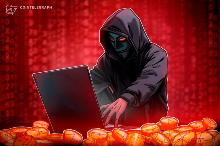 Hacker-Symbolisierung mit Ethereum-Logo und verschleierten Transaktionen im Hintergrund