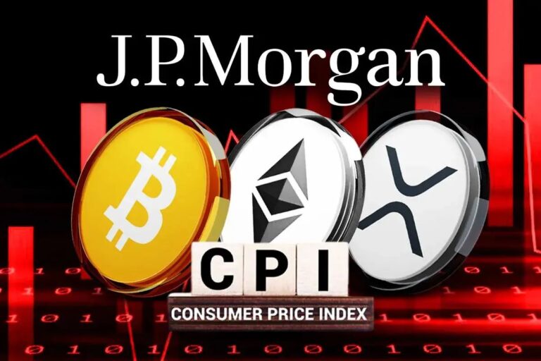 Ein fallender Kurs-Chart von Bitcoin vor dem Hintergrund der Wall Street