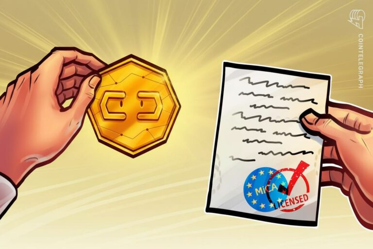 Ein Smartphone mit der BitPay-App vor einer Europakarte mit Krypto-Symbolen