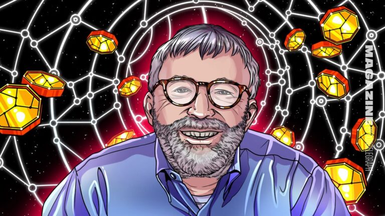 Ein fallender Bitcoin-Kurs-Chart mit einem roten Pfeil, der nach unten zeigt.