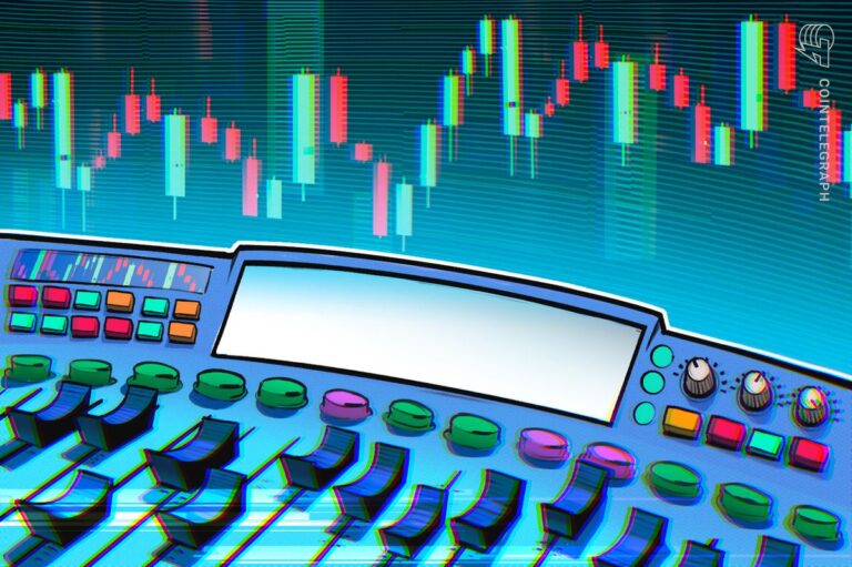 Ein aufsteigender Bitcoin-Kurs-Chart mit einer goldenen Münze im Vordergrund