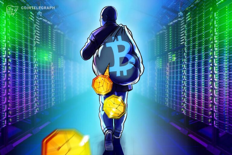 Ein dunkles Kurs-Chart mit einer physischen Bitcoin-Münze und einem Vorhängeschloss als Symbol für Datensicherheit.