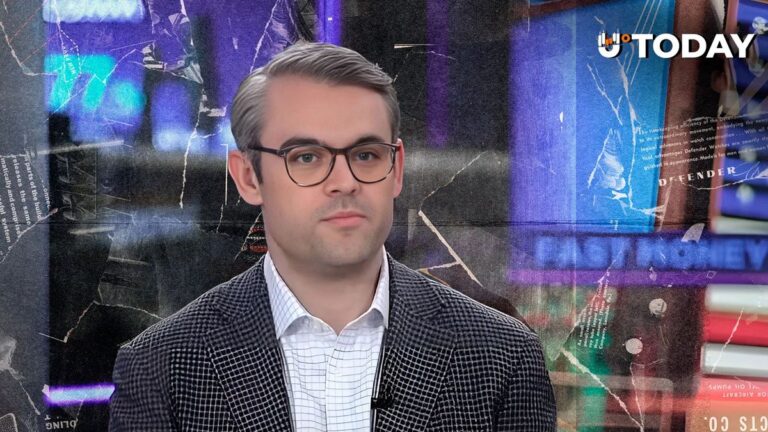 Bitwise CEO Hunter Horsley vor einem Hintergrund mit Ethereum und Solana Logos sowie aufsteigenden Kurs-Charts