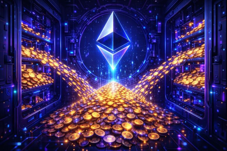 Ein Kurs-Chart, der die aktuelle Preisentwicklung und wichtige Unterstützungszonen von Ethereum zeigt.