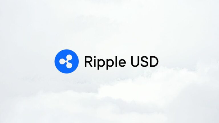 Smartphone mit dem Logo des Ripple-Stablecoins RLUSD vor den Logos asiatischer Krypto-Börsen
