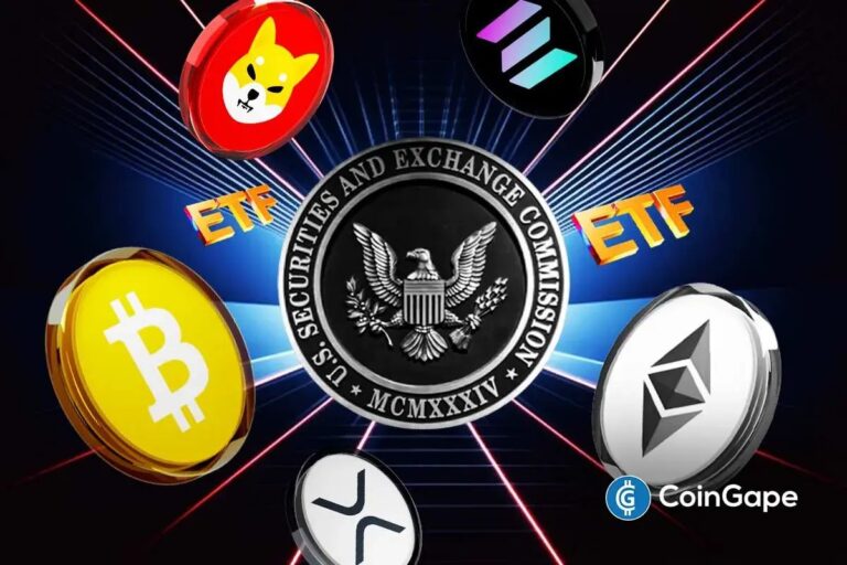 Das Logo von T. Rowe Price neben Symbolen von Bitcoin, Ethereum und XRP vor einem ansteigenden Kurs-Chart.