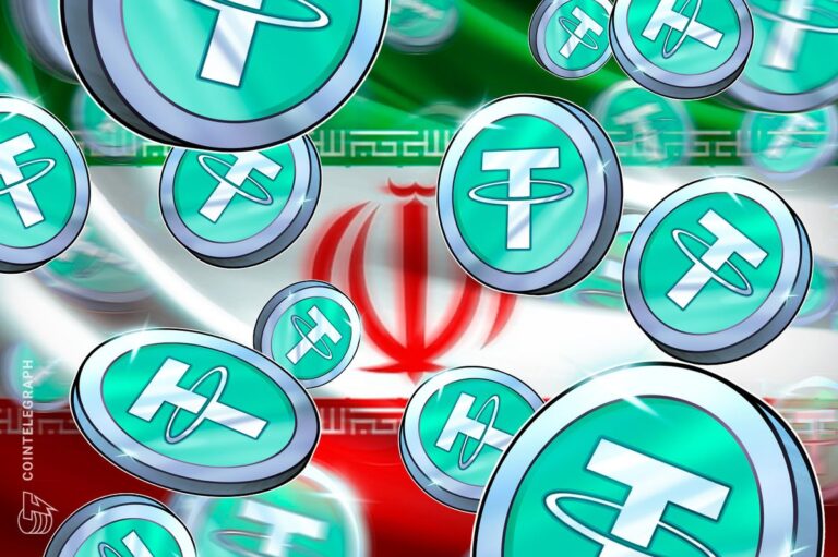 Tether-Logo und USDT-Schriftzug neben dem Siegel des US-Finanzministeriums