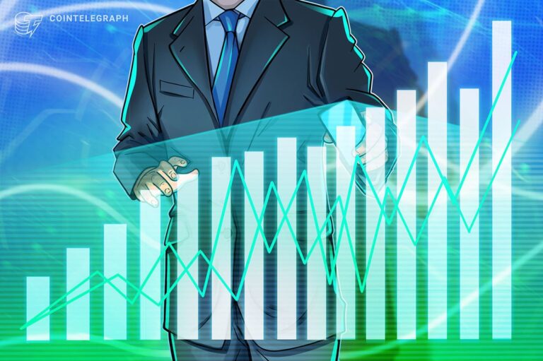 Digitale US-Dollar-Münzen von Tether und USDC vor einem steigenden Kurs-Chart
