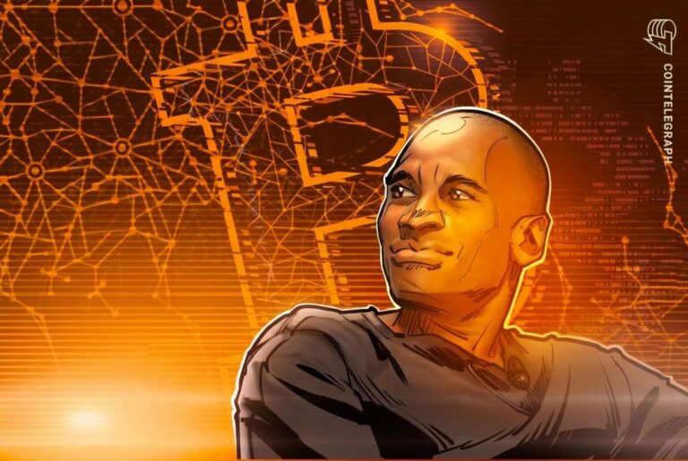 Arthur Hayes Porträt vor einem steigenden Bitcoin-Kurs-Chart und leuchtenden KI-Datennetzwerken