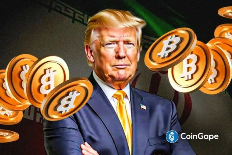 Moderne Krypto-Mining-Anlage mit Bitcoin-Logo und aufsteigendem Börsenchart