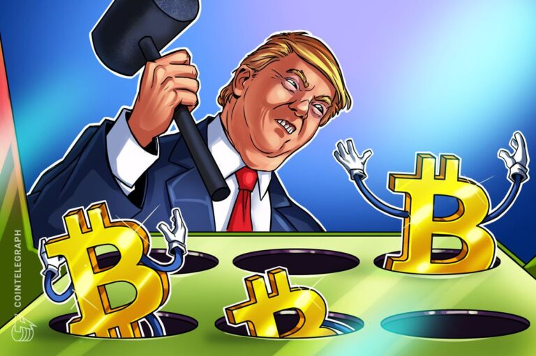 Ein goldener Bitcoin vor einem Chart-Hintergrund mit dem Schriftzug Truth Social